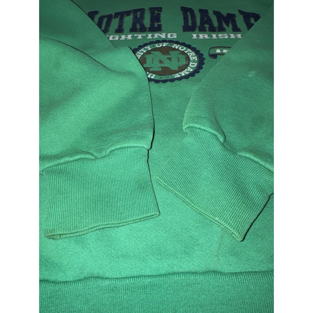 VTG 90s Notre Dame Fighting Irish Jansport M/L Crewneck Sweatshirt USA College - Picture 4 of 13